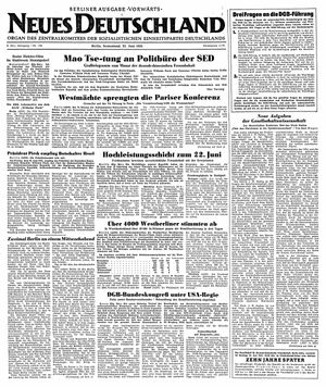 Neues Deutschland Online-Archiv vom 23.06.1951