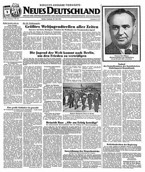 Neues Deutschland Online-Archiv vom 29.07.1951