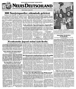 Neues Deutschland Online-Archiv on Aug 3, 1951