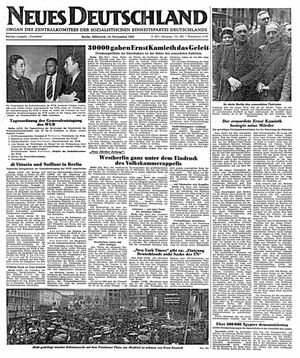 Neues Deutschland Online-Archiv vom 14.11.1951