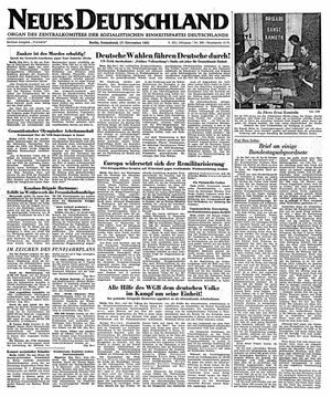 Neues Deutschland Online-Archiv vom 17.11.1951