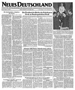 Neues Deutschland Online-Archiv vom 24.11.1951