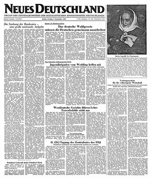 Neues Deutschland Online-Archiv vom 07.12.1951