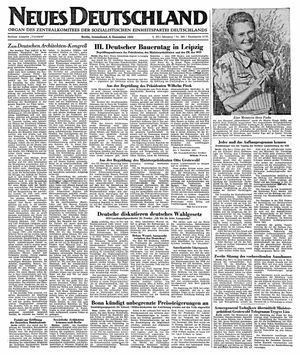 Neues Deutschland Online-Archiv vom 08.12.1951