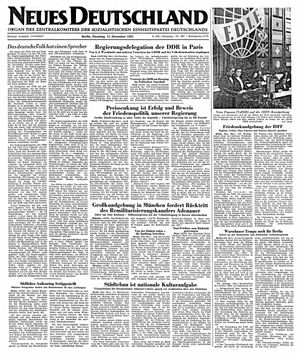 Neues Deutschland Online-Archiv vom 10.12.1951