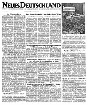Neues Deutschland Online-Archiv vom 18.12.1951