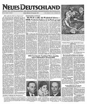 Neues Deutschland Online-Archiv vom 19.12.1951