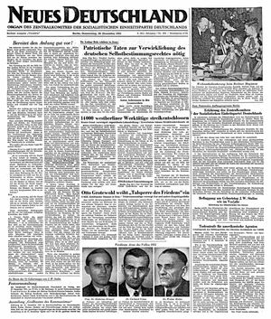 Neues Deutschland Online-Archiv vom 20.12.1951