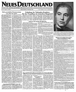 Neues Deutschland Online-Archiv vom 23.12.1951