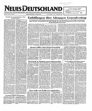 Neues Deutschland Online-Archiv vom 17.01.1952