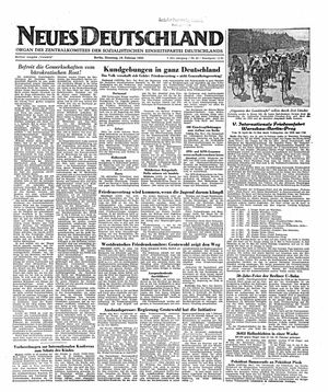 Neues Deutschland Online-Archiv vom 19.02.1952