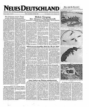 Neues Deutschland Online-Archiv vom 29.03.1952