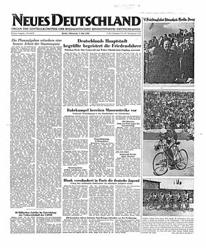 Neues Deutschland Online-Archiv vom 07.05.1952