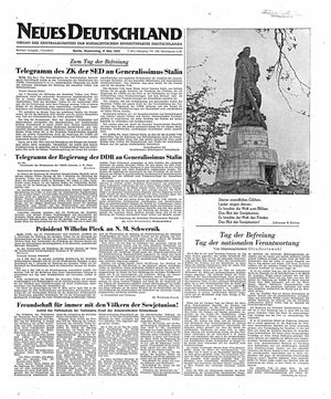 Neues Deutschland Online-Archiv vom 08.05.1952