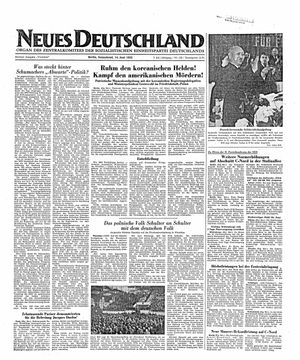 Neues Deutschland Online-Archiv on Jun 14, 1952