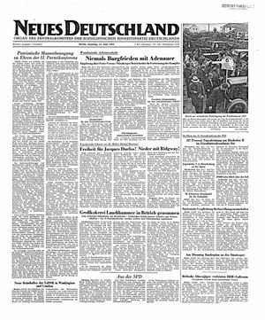 Neues Deutschland Online-Archiv on Jun 15, 1952