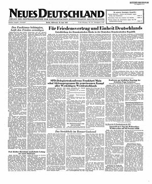 Neues Deutschland Online-Archiv on Jun 18, 1952