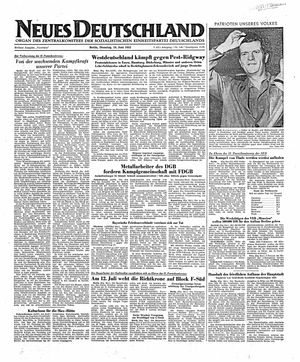 Neues Deutschland Online-Archiv vom 24.06.1952
