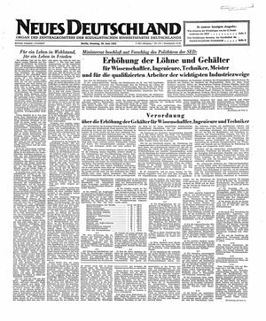 Neues Deutschland Online-Archiv on Jun 29, 1952