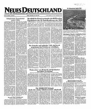 Neues Deutschland Online-Archiv on Jul 22, 1952
