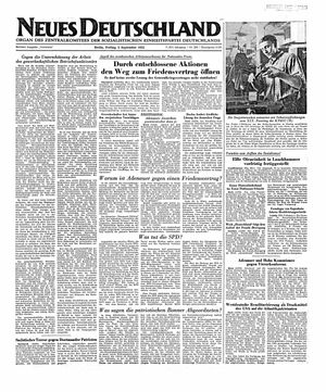 Neues Deutschland Online-Archiv vom 05.09.1952