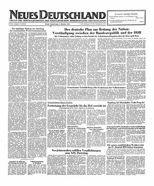 Neues Deutschland Online-Archiv on Oct 2, 1952