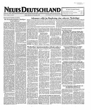 Neues Deutschland Online-Archiv vom 19.11.1952