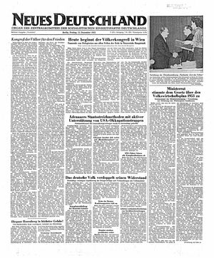 Neues Deutschland Online-Archiv on Dec 12, 1952