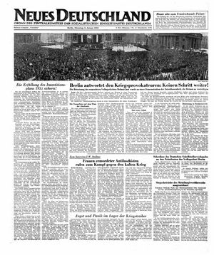 Neues Deutschland Online-Archiv vom 06.01.1953