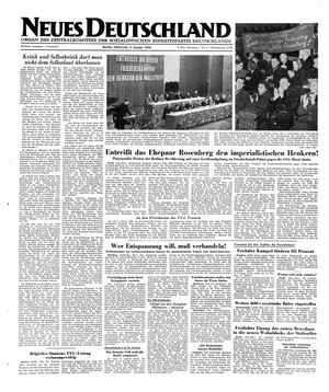 Neues Deutschland Online-Archiv vom 07.01.1953
