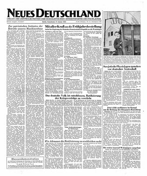 Neues Deutschland Online-Archiv on Jan 17, 1953