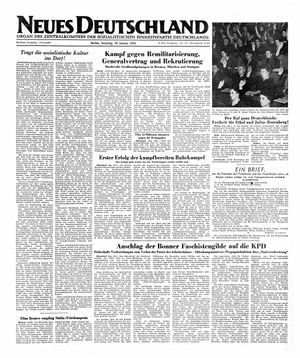 Neues Deutschland Online-Archiv on Jan 18, 1953