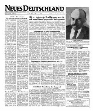 Neues Deutschland Online-Archiv vom 21.01.1953