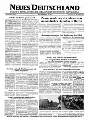 Neues Deutschland Online-Archiv on Jun 18, 1953