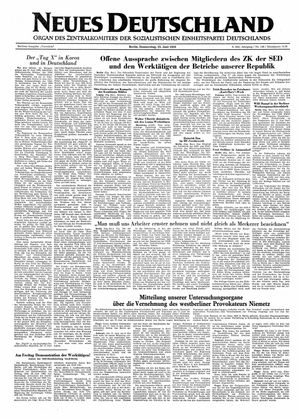 Neues Deutschland Online-Archiv on Jun 25, 1953