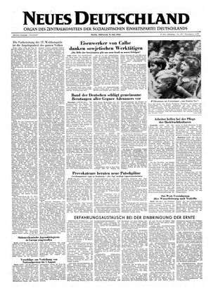 Neues Deutschland Online-Archiv vom 08.07.1953