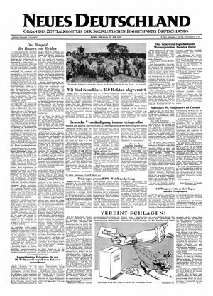 Neues Deutschland Online-Archiv vom 22.07.1953