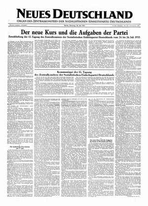 Neues Deutschland Online-Archiv on Jul 28, 1953