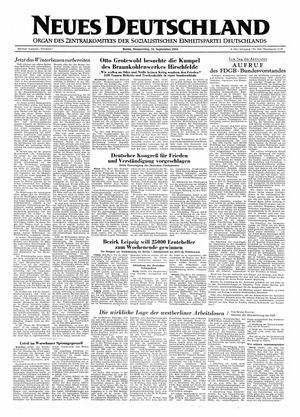 Neues Deutschland Online-Archiv on Sep 24, 1953
