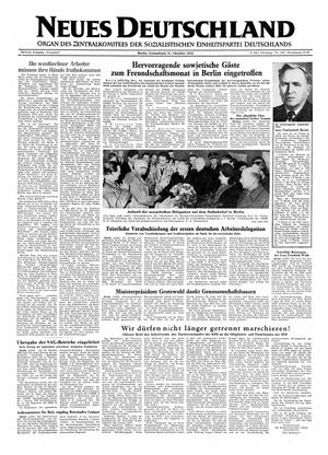 Neues Deutschland Online-Archiv vom 31.10.1953
