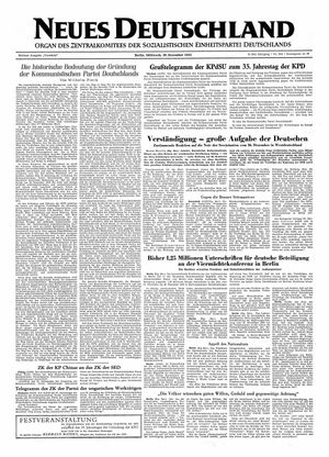 Neues Deutschland Online-Archiv on Dec 30, 1953