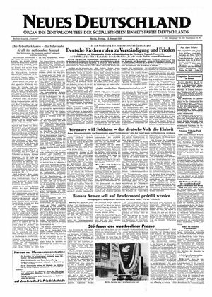Neues Deutschland Online-Archiv vom 15.01.1954