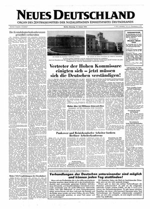 Neues Deutschland Online-Archiv vom 19.01.1954