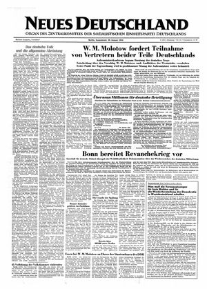 Neues Deutschland Online-Archiv vom 30.01.1954