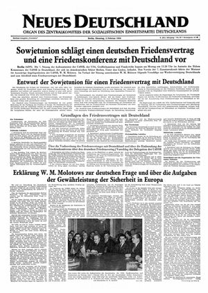 Neues Deutschland Online-Archiv on Feb 2, 1954