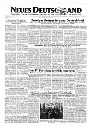 Neues Deutschland Online-Archiv vom 28.02.1954