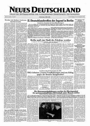 Neues Deutschland Online-Archiv vom 04.03.1954
