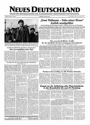 Neues Deutschland Online-Archiv vom 10.03.1954