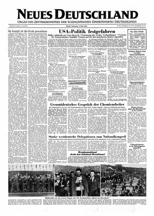 Neues Deutschland Online-Archiv vom 04.05.1954