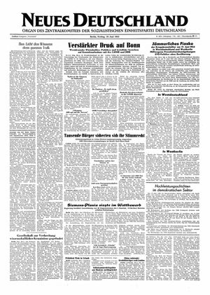 Neues Deutschland Online-Archiv vom 18.06.1954